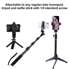 PULUZ 360 Degree Rotating Universal Horizontal Vertical Shooting Phone Clamp Holder Bracket for iPhone, Galaxy, Huawei, Xiaomi, Sony, HTC, Google and other Smartphones