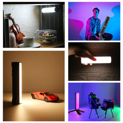 PULUZ 17cm Photo Handheld Full Color RGB Stick Light Magnetic LED Fill Light
