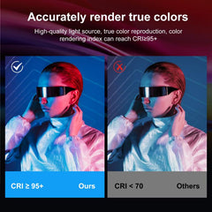 PULUZ 132 LEDs Photo Handheld Stick Light Full Color RGB Fill Light