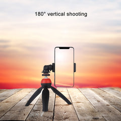 PULUZ 1/4 inch Screw Thread Cold Shoe Tripod Mount Adapter with Phone Clamp