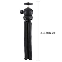 PULUZ Mini Octopus Flexible Tripod Holder with Ball Head for SLR Cameras, GoPro, Cellphone, Size: 25cmx4.5cm