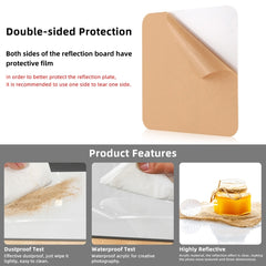 PULUZ 29cm Photography Acrylic Reflective Display Table Background Board