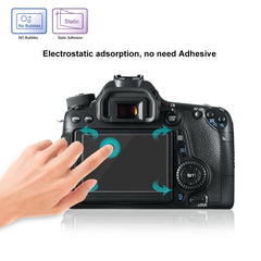 PULUZ 2.5D 9H Tempered Glass Film for Canon 650D, Compatible with 90D / 80D / 70D / 77D(9000D) / 800D(X9I) / 700D(X7I) / 750D(X8I) / 760D(8000D) / XC10 / XC15 / 7D2, Pentax Q1 / K-S1 /Q10 / Q7, Panasonic ZS35, Nikon V1, For Canon 650D