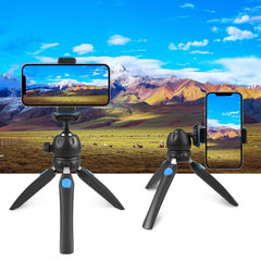 PULUZ Mini VLOG Live Stabilizer Stand Tripod with Phone Clamp for Smartphones