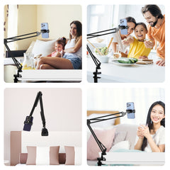 PULUZ Live Broadcast Desktop Articulating Arm Holderwith Phone Clamp