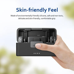 For DJI Mic 2 PULUZ Charging Case Silicone Scratch-proof Protective Cover