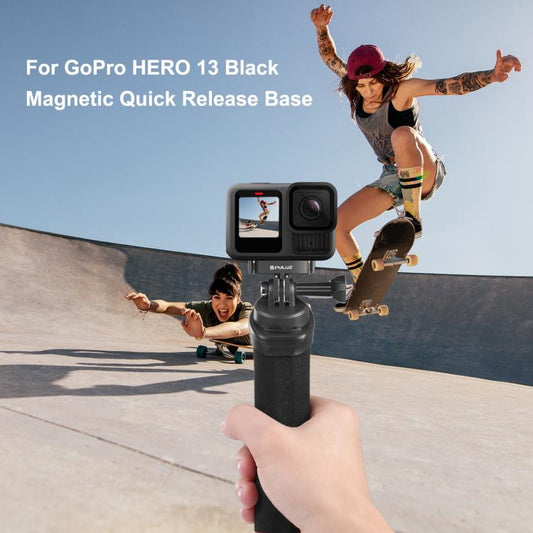 For GoPro HERO13 Black PULUZ Magnetic Quick Release Metal Base