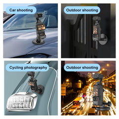 For DJI OSMO Pocket 3 PULUZ Protective Frame Magnetic Desktop Mount Angle Adjustable Base