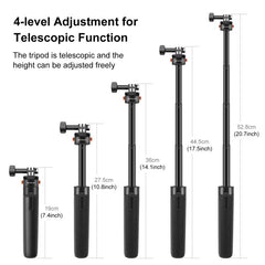 PULUZ Mini Magnetic Quick Release Selfie Stick Tripod