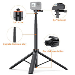 PULUZ 1.3m Action Camera Selfie Stick Tripod Vlog Live Streaming Holder