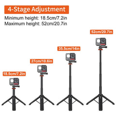PULUZ Action Camera Extension Tripod Selfie Stick Stand for GoPro