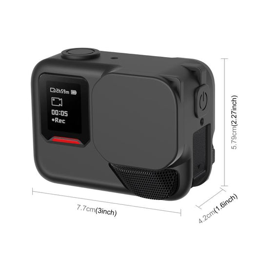 For Insta360 Ace Pro 2 PULUZ Body Silicone Protective Case with Lens Cap & Strap