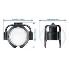 For Insta360 X5 PULUZ Snap-on Optical Tempered Glass Lens Guard Protective Cover