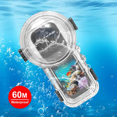 For Insta360 X5 PULUZ Quick Release 60m Waterproof Sealed Diving Case