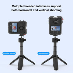 For DJI Osmo 360 PULUZ Aluminum Alloy Protective Cage Expansion Frame with Lens Cover