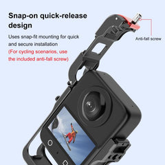 For DJI Osmo 360 PULUZ Aluminum Alloy Protective Cage Expansion Frame with Lens Cover