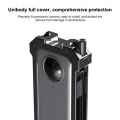For Insta360 X3 PULUZ Metal Protective Cage Rig Housing Frame with Expand Cold Shoe Base & Tripod Adapter