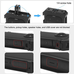 For Insta360 X3 PULUZ Metal Protective Cage Rig Housing Frame with Expand Cold Shoe Base & Tripod Adapter