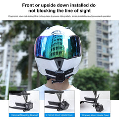 PULUZ Bending Action Camera Motorcycle Helmet Chin Mount
