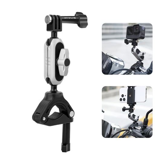 PULUZ Handlebar Arm Mount with Phone Clamp & Mount Adapter & Long Screw, Handlebar Mount