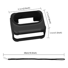 For Insta360 GO 3 PULUZ Camera Charging Case Silicone Case with Lens Cap & Strap