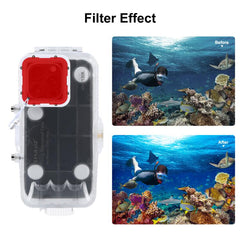 For iPhone 16 Pro Max PULUZ 40m/130ft Waterproof Diving Case with One-way Valve Photo Video Taking Underwater Housing Cover