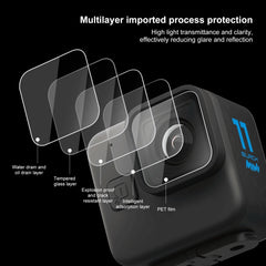 For GoPro Hero11 Black Mini PULUZ 2pcs Lens Tempered Glass Film