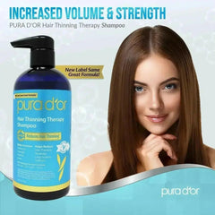 PURA D’OR Biotin Shampoo – Daily Use for Thicker-Looking Hair & Healthy Scalp (473ml)
