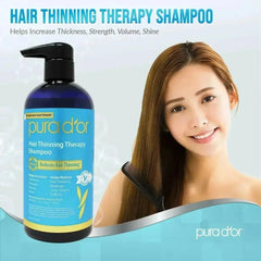 PURA D’OR Biotin Shampoo – Daily Use for Thicker-Looking Hair & Healthy Scalp (473ml)