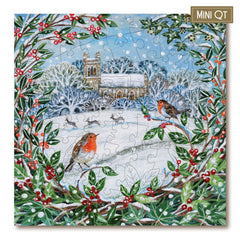Snow Scene with Robins MINI QT