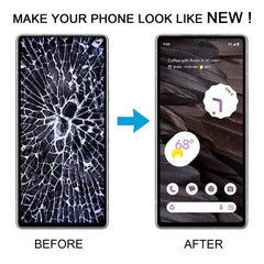 For Google Pixel 7a GWKK3 GHL1X G0DZQ G82U8 Original LCD Screen Digitizer Full Assembly with Frame, Including Fingerprint Flex Cable