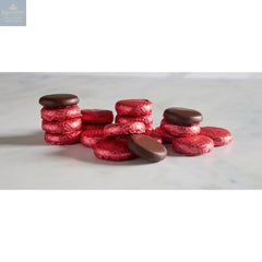 Raspberry crème - dark chocolate covered fondant in magenta coloured foil 120pcs