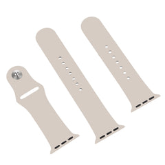 For Apple Watch Series 10 42mm / 9&8&7 41mm / SE 3&SE 2&6&SE&5&4 40mm / 3&2&1 38mm 3 in 1 Rubber Watch Band with Pin Buckle, For Apple Watch Series 9&8&7 41mm / SE 3&SE 2&6&SE&5&4 40mm