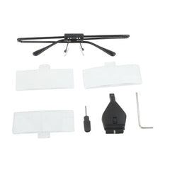 1.5X / 2.5X / 3.5X Magnifier Glasses with LED Light, 3 Lens 1.5X-3.5X (Black)