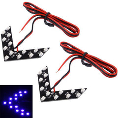 14 LED 3528 SMD Arrows Light for Car Side Mirror Turn Signal, Pairs
