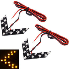 14 LED 3528 SMD Arrows Light for Car Side Mirror Turn Signal, Pairs