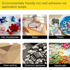 10 PCS Practical Transparent White Hot Melt Glue Stick, Size: 270 x 7mm