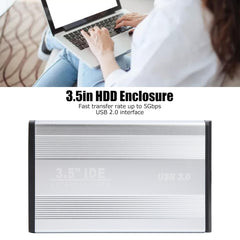 3.5 inch HDD External Case, Support IDE Hard Drive, EU Plug