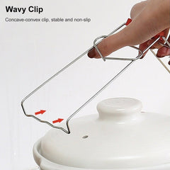 10pcs High Quality Kitchen Gadget Stainless Steel Pot Clip, Pot Clip