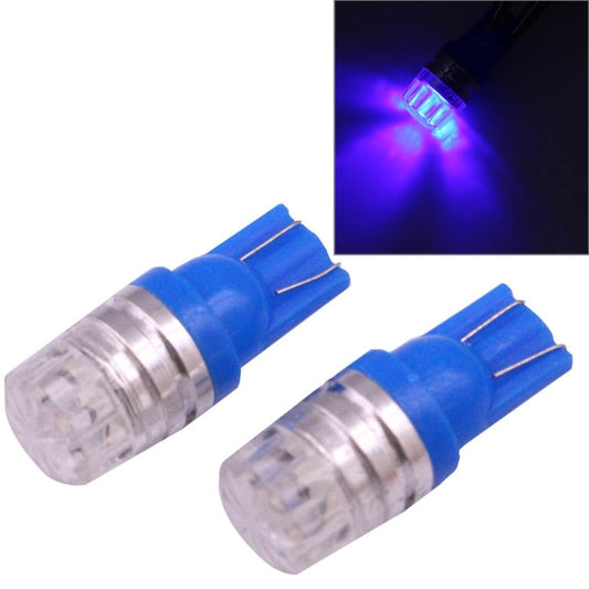2 PCS T10 1.5W 60LM 1 LED Dark Blue COB LED Brake Light for Vehicles, DC12V