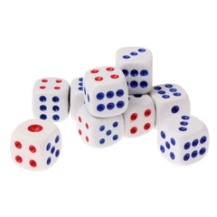 10 PCS Gaming Dice Set for Leisure Time Playing, Size: 15mm x 15mm x 15mm, Size: 15mm x 15mm x 15mm 10PCS
