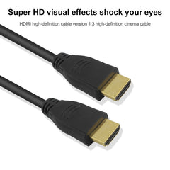 1m HDMI 19 Pin Male to HDMI 19Pin Male Cable, 1.3 Version, Support HD TV / Xbox 360 / PS3 etc (Black + Gold Plated), Gold Plated HDMI, Length: 1m