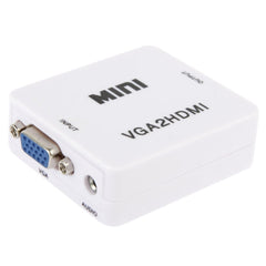 1080P Mini VGA to HDMI Audio Video Converter for HDTV, PC, Laptop and DVD, Mini VGA to HDMI
