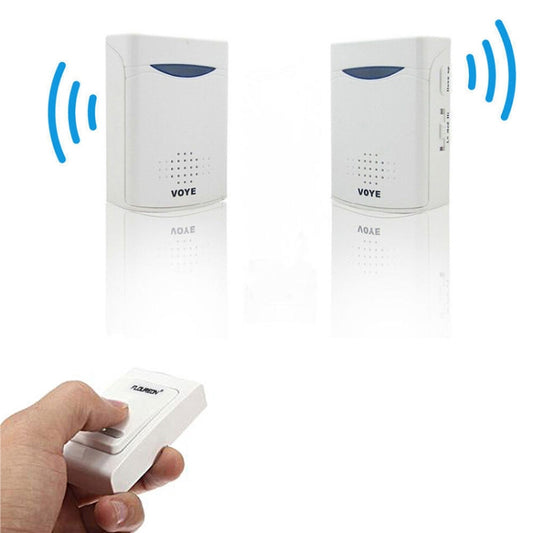 VOYE V006B2 Wireless Remote Control Chime Door Bell with Double-Receiver