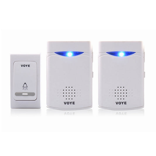 VOYE V006B2 Wireless Remote Control Chime Door Bell with Double-Receiver