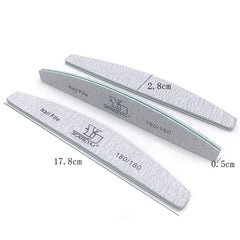 5/25Pcs/Lot Nail File Mix Color 80/100/150/180/240 Grit Professional Sandpaper Cuticle Remover Buffer Files Manicure Tool Set