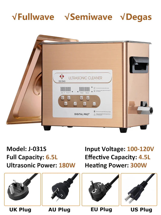 6.5L Ultrasonic Cleaner, 40kHz Ultrasonic Bath, Cleaning Machine For Jewellery Dental Motorbike Carburetor Auto Parts etc