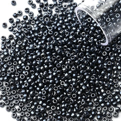 12Grams/Tube 2mm Metallic Seed Beads Japanese Round Glass Seedbeads For DIY Needlework Dress Adornment Sewing 1200pcs