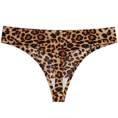 Giczi 3PCS/Set Women's Panties Fashion Leopard Thongs Woman Seamless Underwear Sexy Lingerie Breathable Cozy G-String Hot T-Back