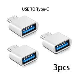 Mini Type C to USB Adapter 3.0 USB-C Male OTG A Female Data Connector For MacBook Pro iPad Mini 6/Pro MacBook Air Type C Device